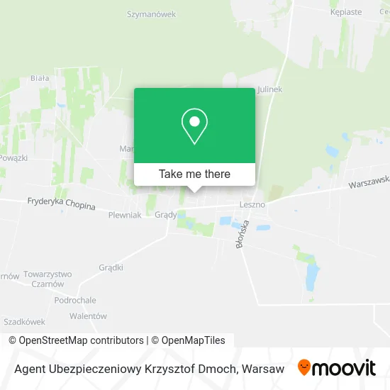 Agent Ubezpieczeniowy Krzysztof Dmoch map