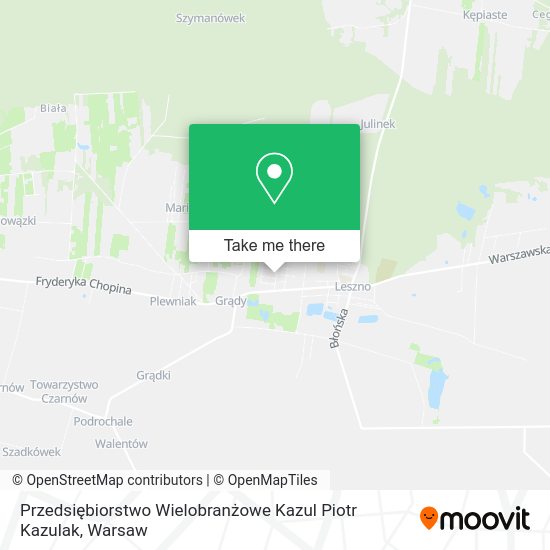 Przedsiębiorstwo Wielobranżowe Kazul Piotr Kazulak map