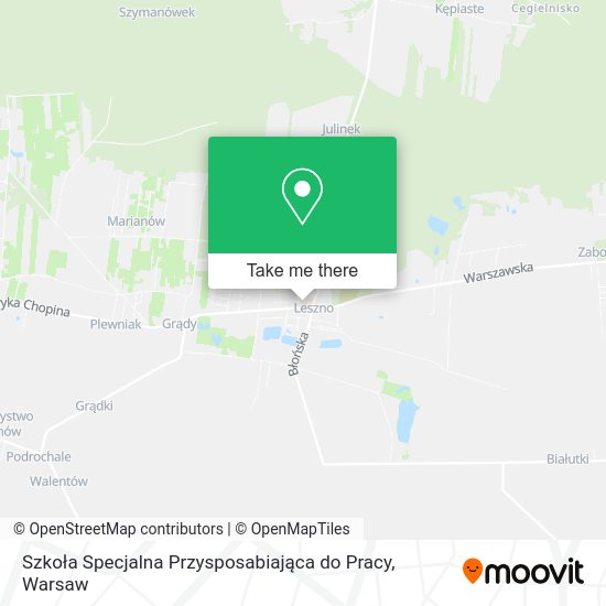 Szkoła Specjalna Przysposabiająca do Pracy map