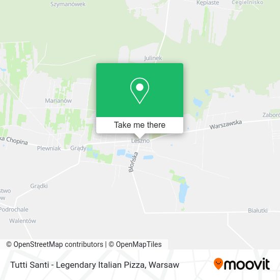 Tutti Santi - Legendary Italian Pizza map