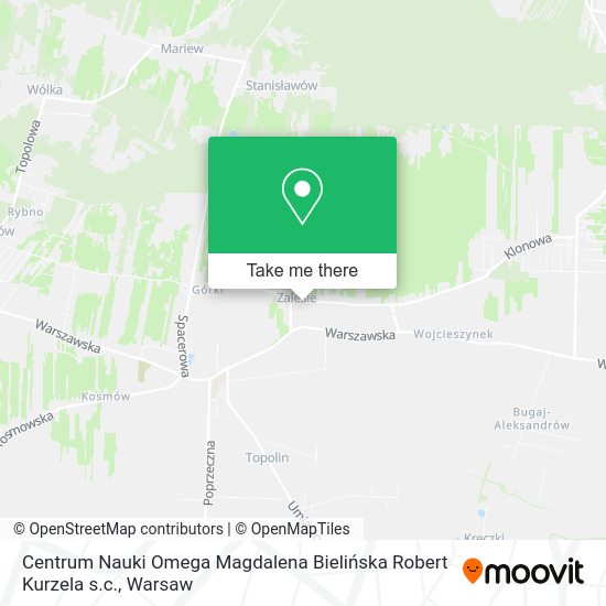 Centrum Nauki Omega Magdalena Bielińska Robert Kurzela s.c. map