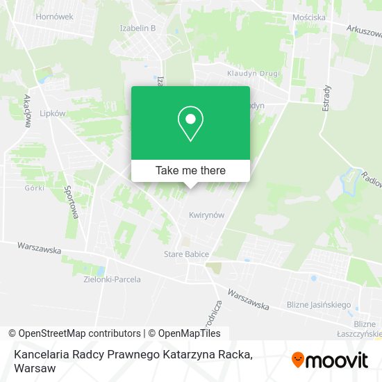 Kancelaria Radcy Prawnego Katarzyna Racka map