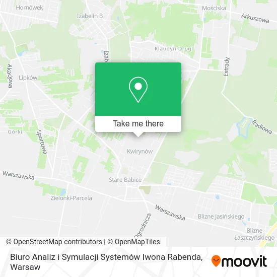 Карта Biuro Analiz i Symulacji Systemów Iwona Rabenda