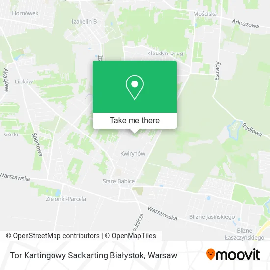 Карта Tor Kartingowy Sadkarting Białystok