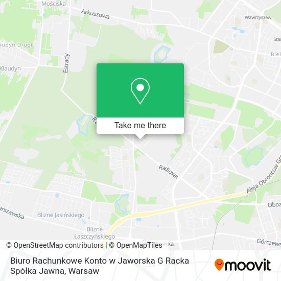 Biuro Rachunkowe Konto w Jaworska G Racka Spółka Jawna map