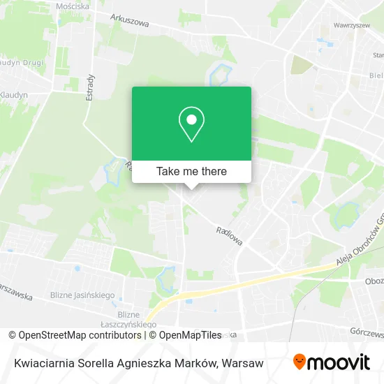 Карта Kwiaciarnia Sorella Agnieszka Marków