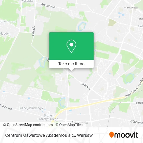 Карта Centrum Oświatowe Akademos s.c.