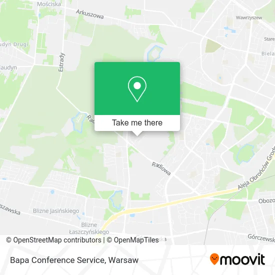 Карта Bapa Conference Service