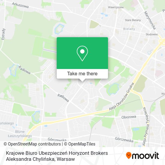 Krajowe Biuro Ubezpieczeń Horyzont Brokers Aleksandra Chylińska map