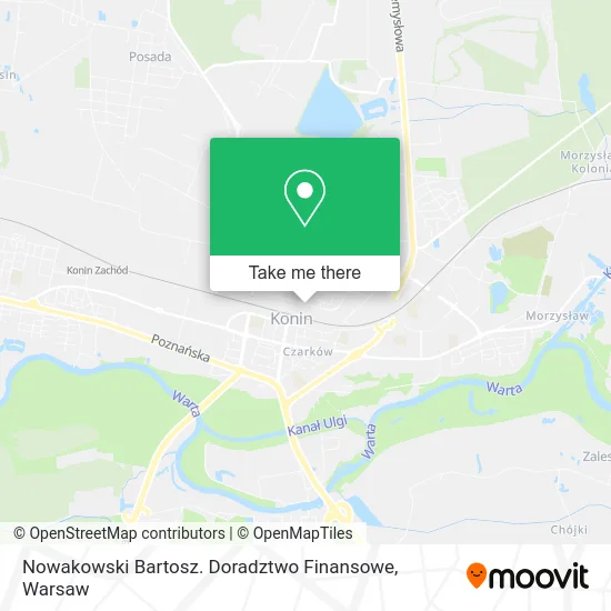 Карта Nowakowski Bartosz. Doradztwo Finansowe