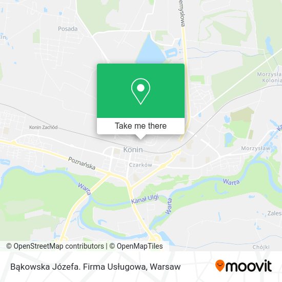 Bąkowska Józefa. Firma Usługowa map