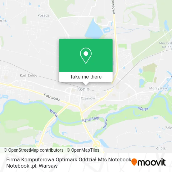 Карта Firma Komputerowa Optimark Oddział Mts Notebook Notebooki.pl