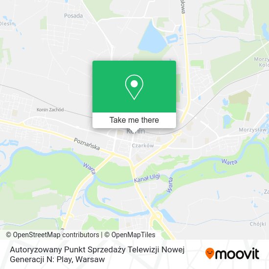 Autoryzowany Punkt Sprzedaży Telewizji Nowej Generacji N: Play map