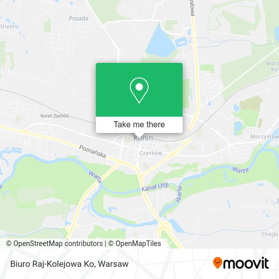 Biuro Raj-Kolejowa Ko map