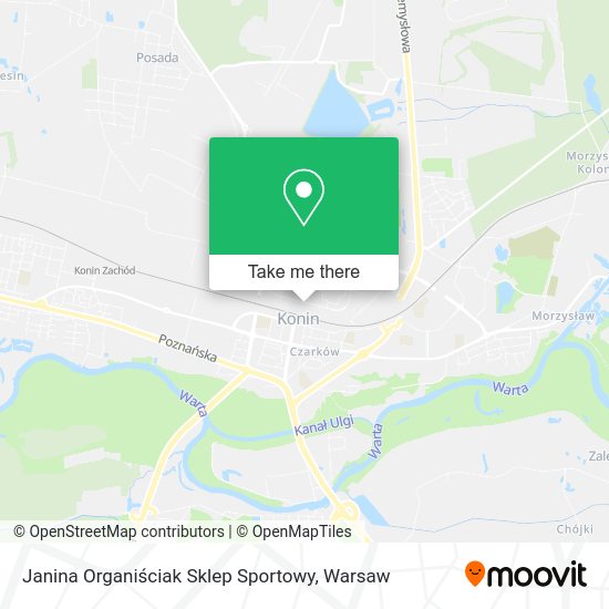 Janina Organiściak Sklep Sportowy map