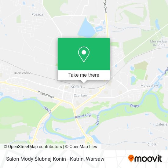 Salon Mody Ślubnej Konin - Katrin map