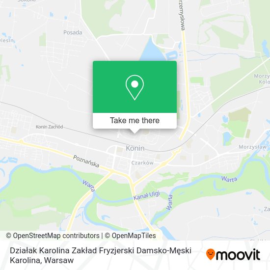 Działak Karolina Zakład Fryzjerski Damsko-Męski Karolina map