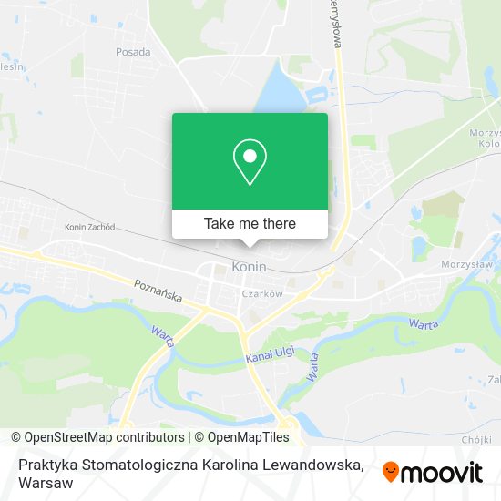 Praktyka Stomatologiczna Karolina Lewandowska map