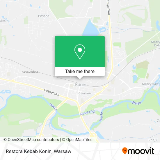 Карта Restora Kebab Konin