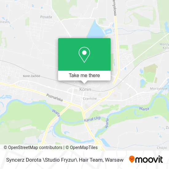 Карта Syncerz Dorota \Studio Fryzur\ Hair Team