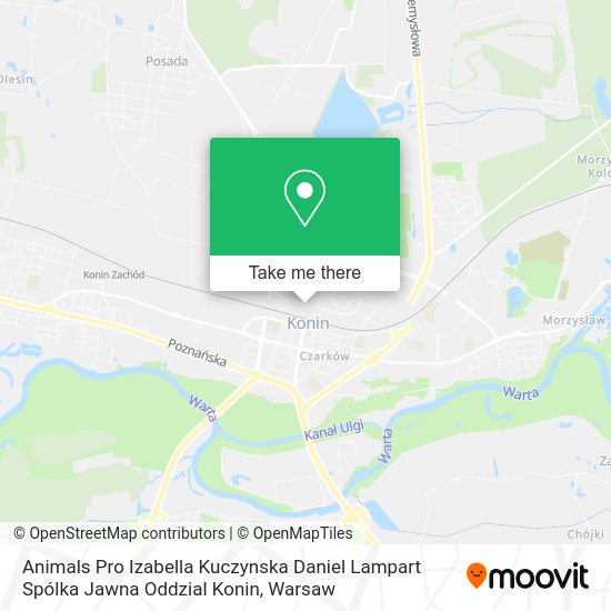 Animals Pro Izabella Kuczynska Daniel Lampart Spólka Jawna Oddzial Konin map