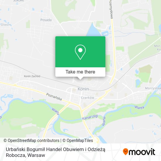 Urbański Bogumił Handel Obuwiem i Odzieżą Robocza map