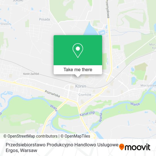 Przedsiebiorstawo Produkcyjno Handlowo Uslugowe Ergos map