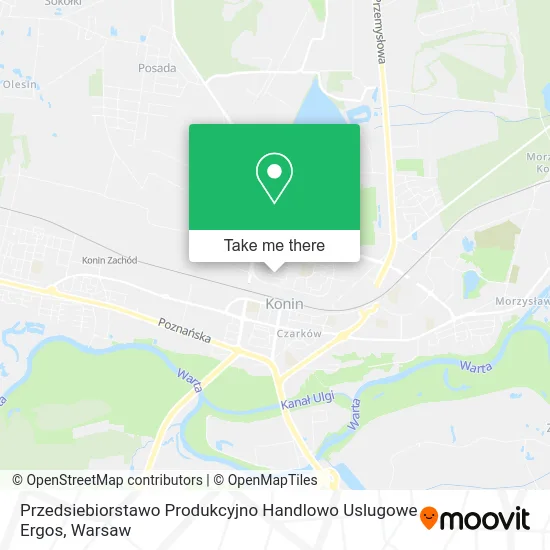 Карта Przedsiebiorstawo Produkcyjno Handlowo Uslugowe Ergos