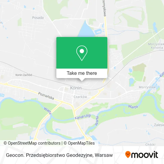 Карта Geocon. Przedsiębiorstwo Geodezyjne