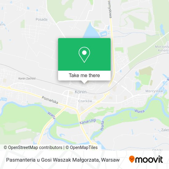 Pasmanteria u Gosi Waszak Małgorzata map