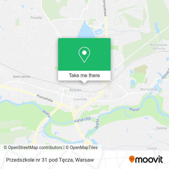 Przedszkole nr 31 pod Tęcza map