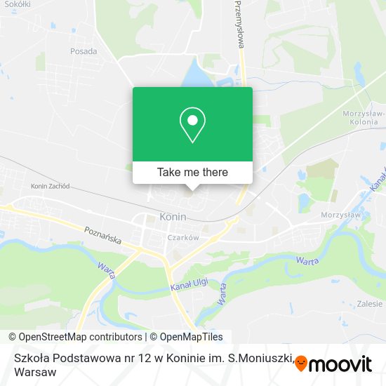 Szkoła Podstawowa nr 12 w Koninie im. S.Moniuszki map