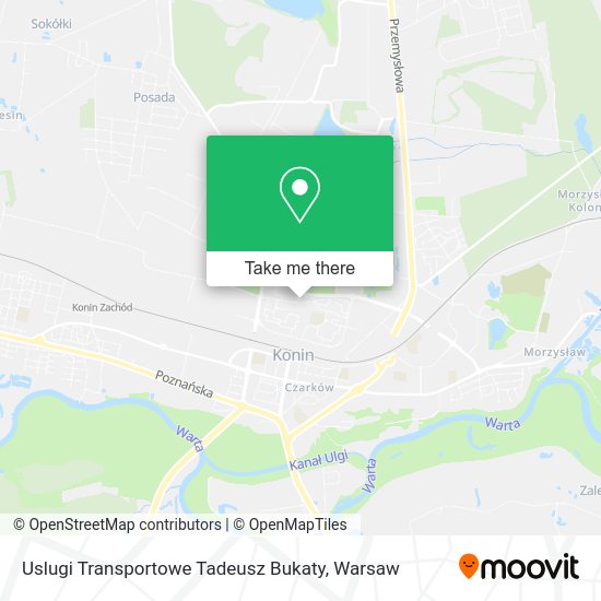 Uslugi Transportowe Tadeusz Bukaty map