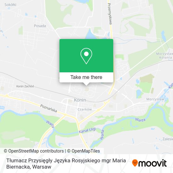 Tłumacz Przysięgły Języka Rosyjskiego mgr Maria Biernacka map