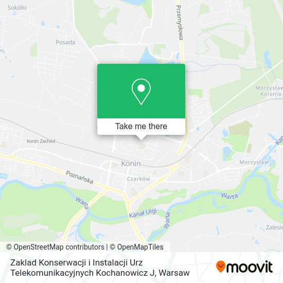 Zaklad Konserwacji i Instalacji Urz Telekomunikacyjnych Kochanowicz J map