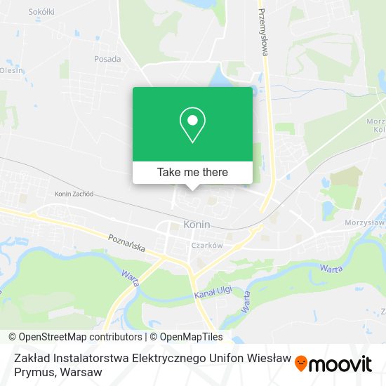 Zakład Instalatorstwa Elektrycznego Unifon Wiesław Prymus map