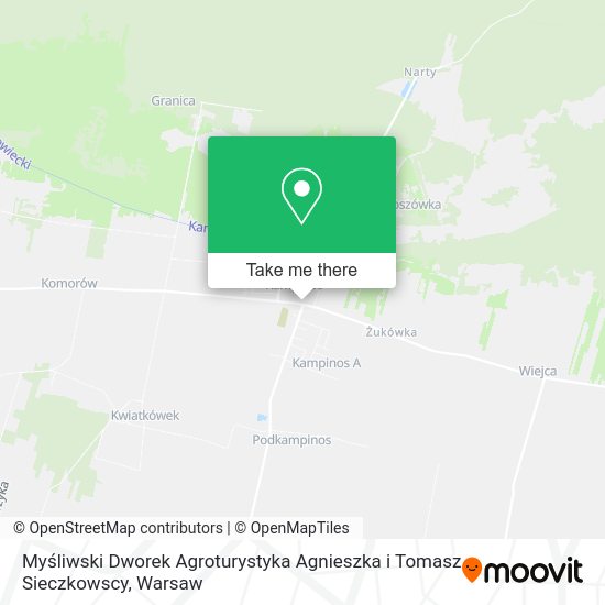 Myśliwski Dworek Agroturystyka Agnieszka i Tomasz Sieczkowscy map