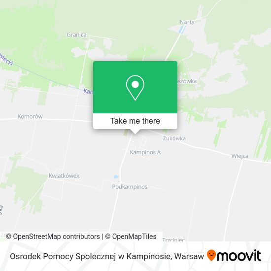 Osrodek Pomocy Spolecznej w Kampinosie map