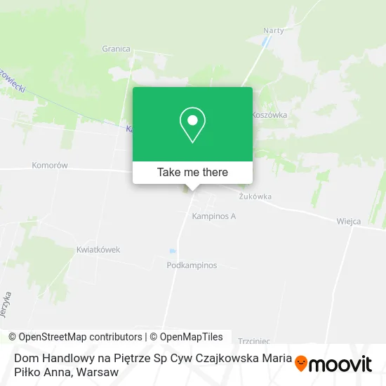 Карта Dom Handlowy na Piętrze Sp Cyw Czajkowska Maria Piłko Anna