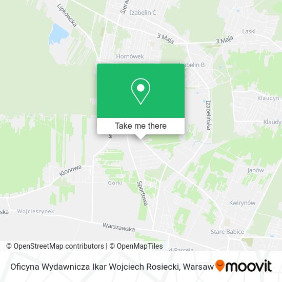 Oficyna Wydawnicza Ikar Wojciech Rosiecki map