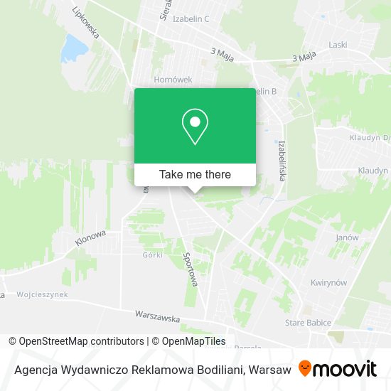 Agencja Wydawniczo Reklamowa Bodiliani map