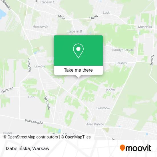 Izabelińska map