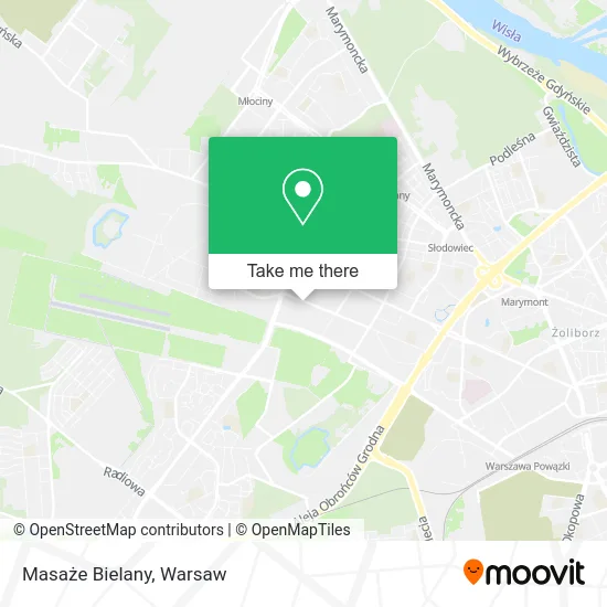Карта Masaże Bielany