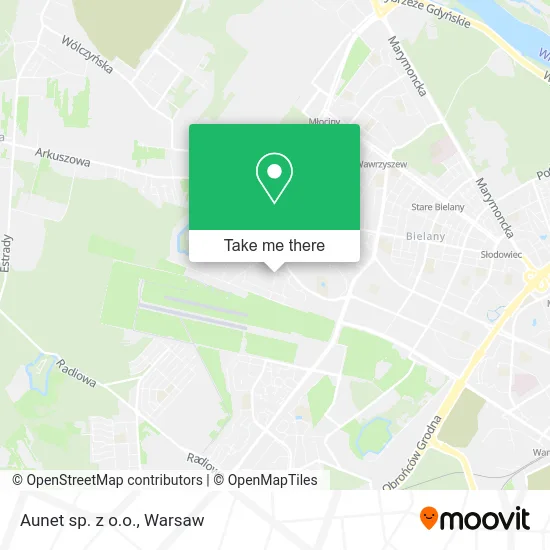 Aunet sp. z o.o. map