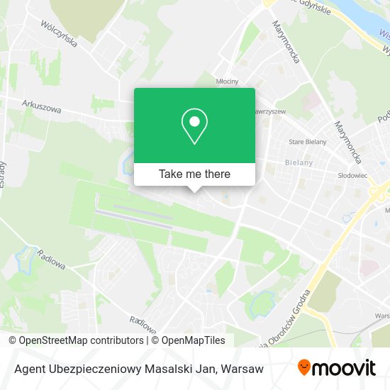 Agent Ubezpieczeniowy Masalski Jan map