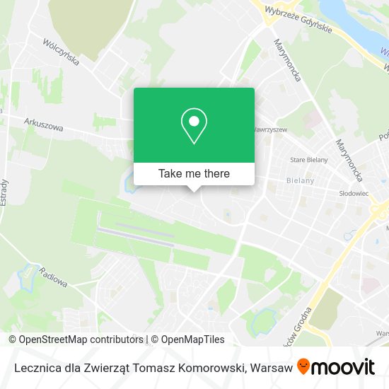 Lecznica dla Zwierząt Tomasz Komorowski map