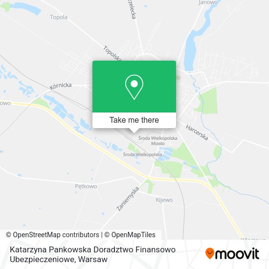 Katarzyna Pankowska Doradztwo Finansowo Ubezpieczeniowe map