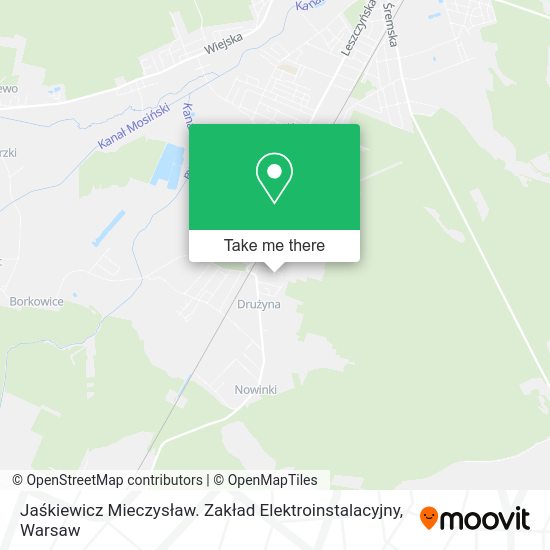 Jaśkiewicz Mieczysław. Zakład Elektroinstalacyjny map