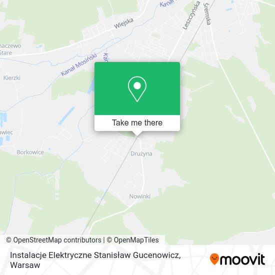 Instalacje Elektryczne Stanisław Gucenowicz map