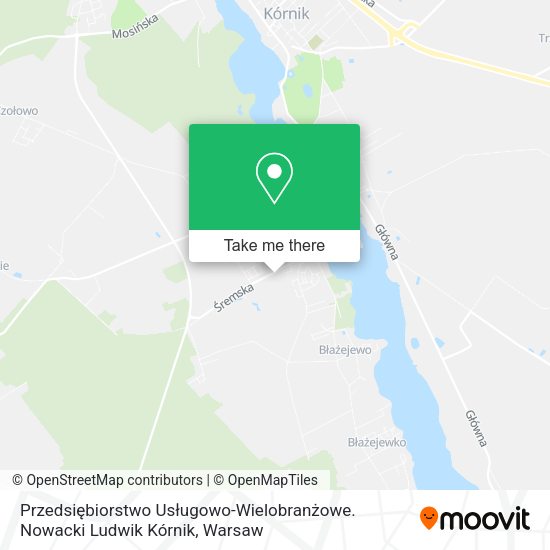 Przedsiębiorstwo Usługowo-Wielobranżowe. Nowacki Ludwik Kórnik map